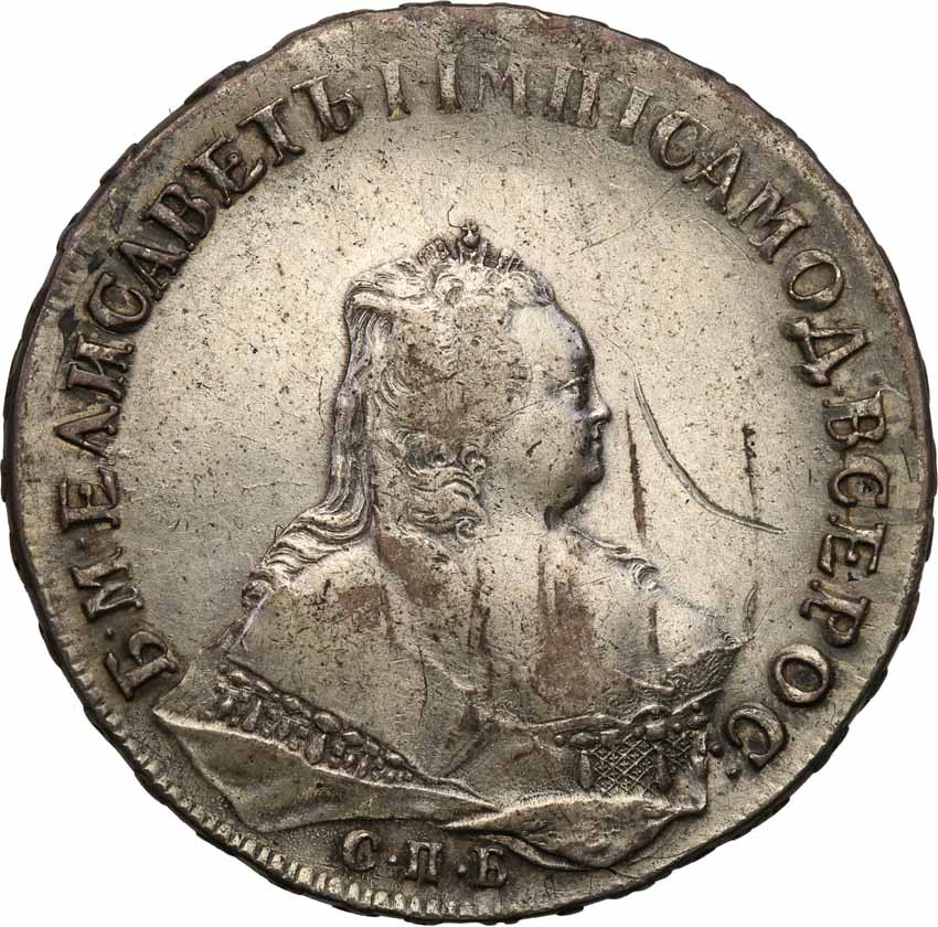 Rosja. Elżbieta. Rubel 1745, Moskwa